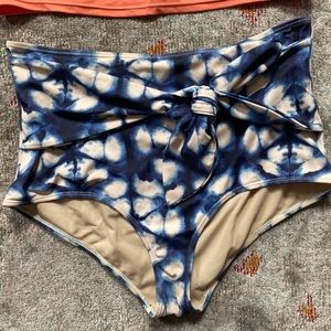 Kortni Jeane Blue Tie Dye Swim Bottoms 🐬